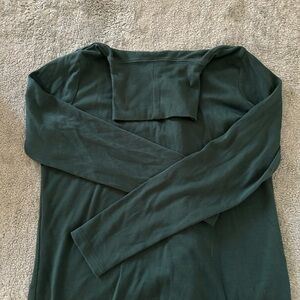 Dark Green Pima Turtleneck